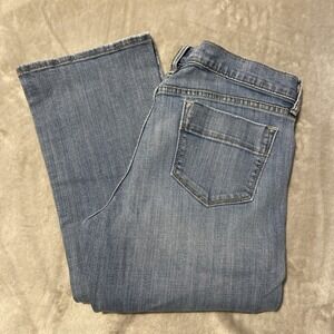 Old Navy‎ Jeans Women Sz 10 Blue Faded  Sweetheart Bootcut Y2K Grunge Cowgirl